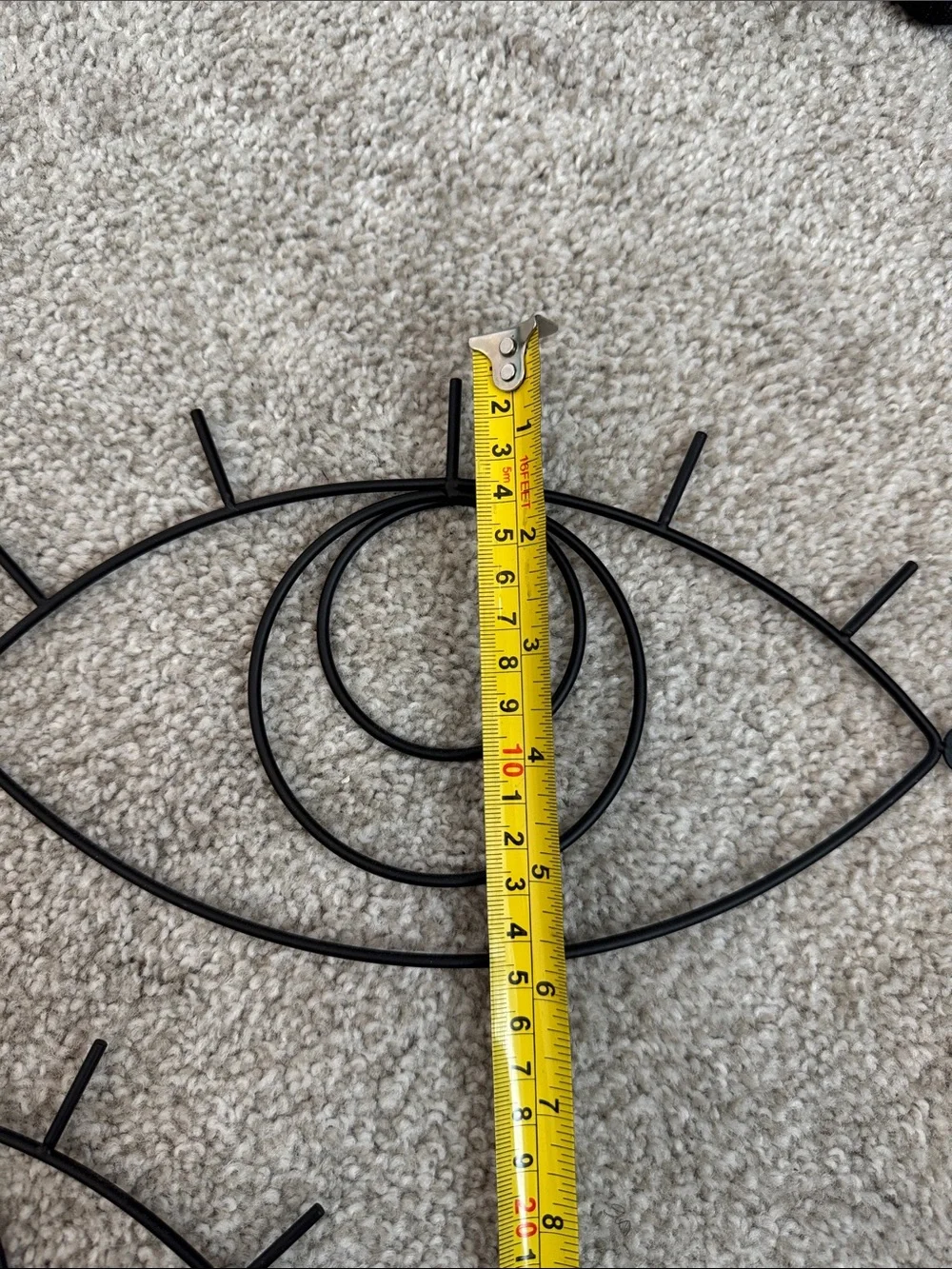 Metal Eye Wall Decor in Black